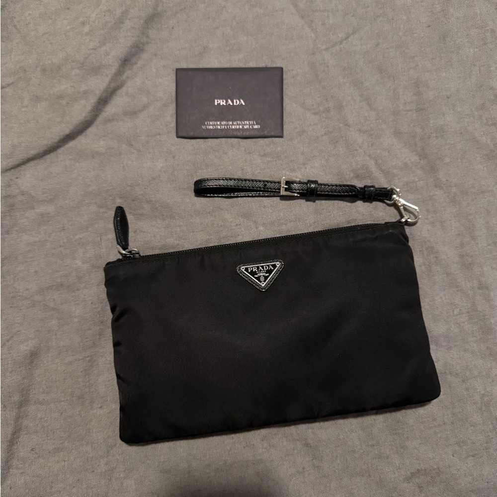 Prada nylon clutch